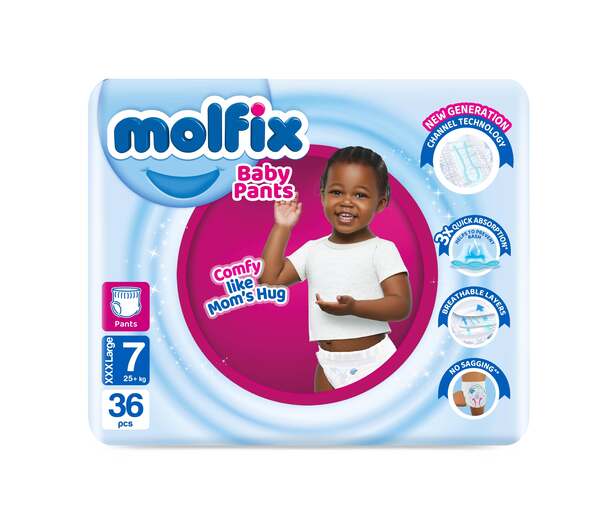 Molfix Pants XXXX Large No 7 36's 