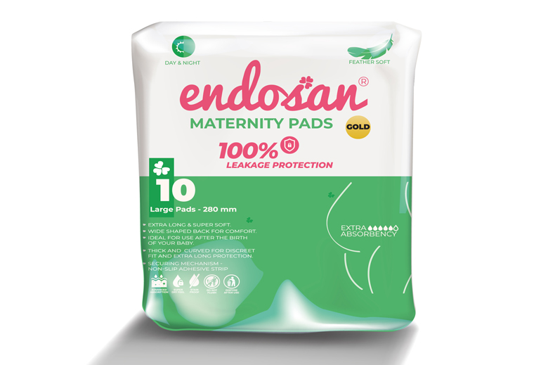 Endosan Maternity Pads 10s Large 